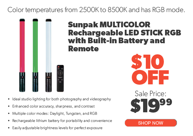 Sunpak Multicolor LED Stick RGB