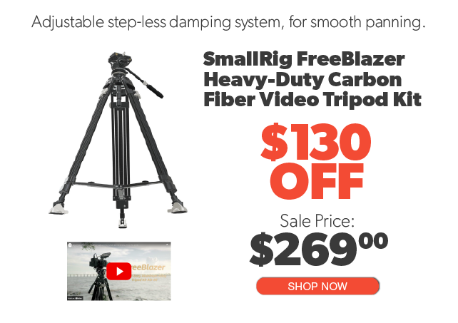 SmallRig FreeBlazer Heavy-Duty Carbon Tripod