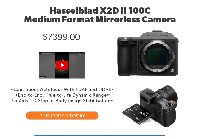 Hasselblad X2D II 100C Medium Format Camera
