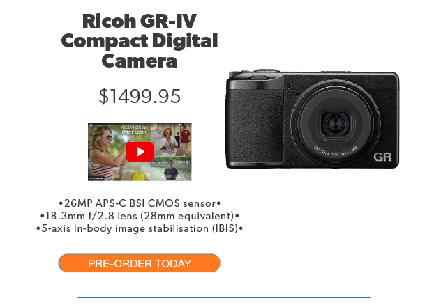 Ricoh GR-IV Compact Digital Camera