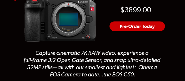New Canon C50 Cinema Camera