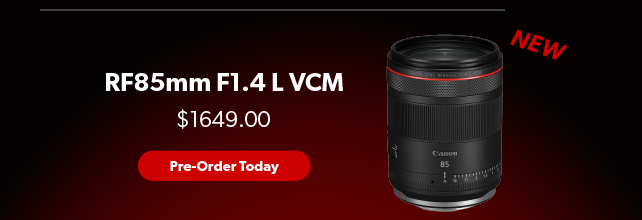 New RF85mm F1.4 L VCM