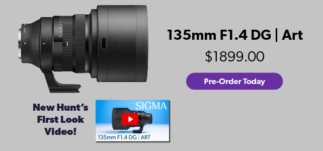 New SIGMA 135mm F1.4 DG Art