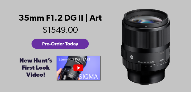 SIGMA New 35mm F1.2 DG Art