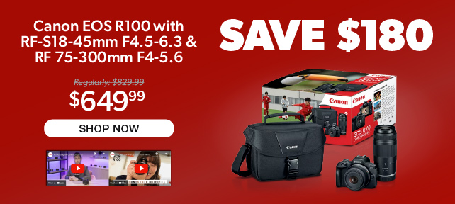 Canon R100 2-Lens Kit and Bag