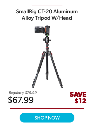 SmallRig CT-20 Aluminum Tripod with Head