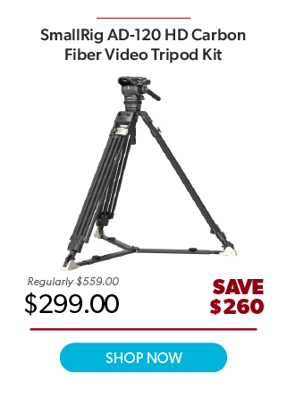 SmallRig AD-120 HD Carbon Fiber Tripod Kit
