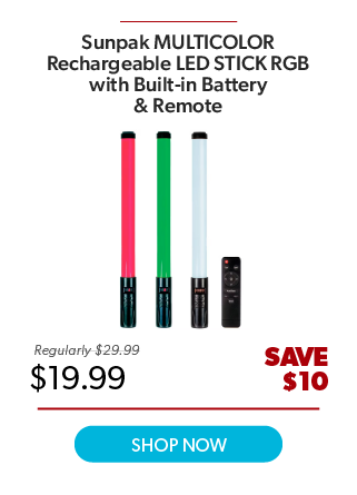 Sunpak MULTICOLOR Rechargeable LED STICK RGB