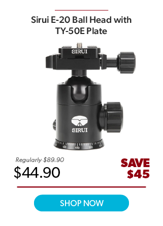Sirui E-20 Ball Head with TY-50E Plate