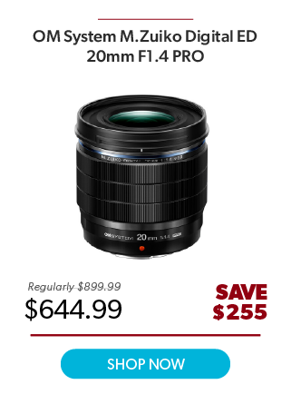 OM System M.Zuiko Digital ED 20mm F1.4 PRO