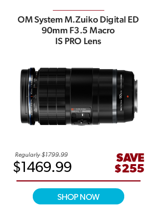 OM System M.Zuiko Digital ED 90mm F3.5 Macro IS PRO Lens