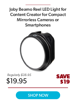 Joby Beamo Reel LED Light for Content Creators