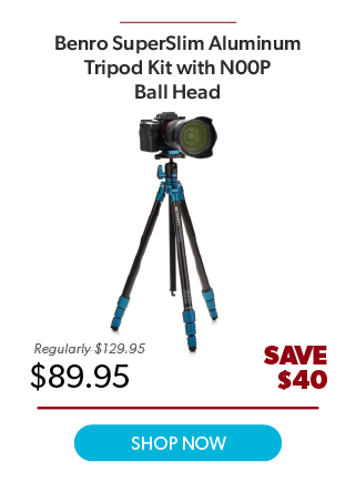 Benro SuperSlim Aluminum Tripod Kit with N00P Ball Head