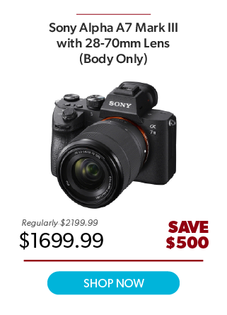 Sony Alpha A7 III Full Frame Mirrorless Camera with 28-70mm Lens