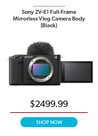 Sony ZV-E1 Full-Frame Mirrorless Vlog Camera Body