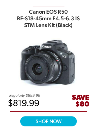 Canon EOS R50 RF-S18-45mm F4.5-6.3 IS STM Lens