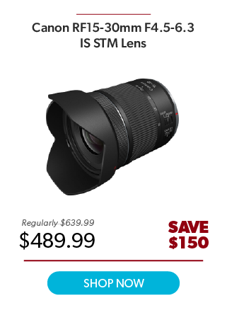 Canon RF 15-30mm F4.5-6.3 IS STM Lens