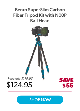 Benro SuperSlim Carbon Fiber Tripod With Head